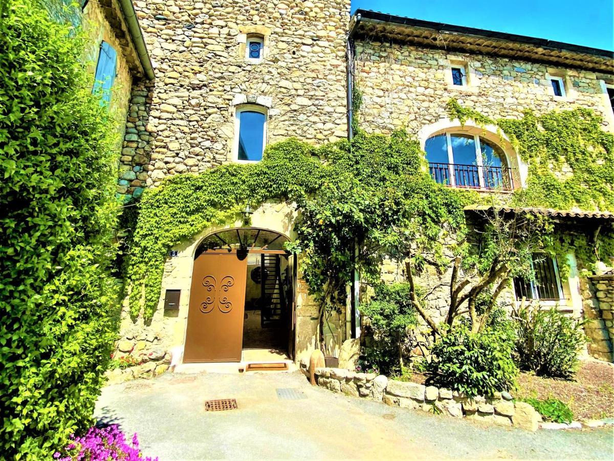 Gite De Groupe 9Ch Ou 3 Gites Independants De 3Ch - Patio Et Piscine Interieure Chauffee Toute L'Annee Vallon-Pont-d'Arc Exterior photo